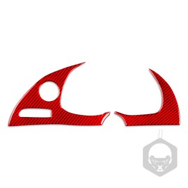 Carbon Fiber Center Console Dashboard Speedometer Tachometer Bezel Cover Decorative Interior Trim Compatible with Ford Mustang 1994 1995 1996 1997 1998 1999 2000 Accessories