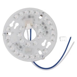 Ceiling Fan Light Replacement Panel 4.5inch 3 Color Light 15W 3CCT Flush Mount LED Fan Light Source Module, LED Chip with Memory Function, Dimmable Aluminum Substrate, Easy