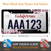 Cherry Blossom License Plate Frame Pink License Plate Cover Funny