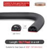 Benory New Upgrade 19.7Ft Silicone Weather Stripping Door Seal, 4-Layer