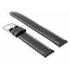 Ewatchparts 18-19-20-22-24mm Genuine Leather Watch Band Strap Smooth With Clasp