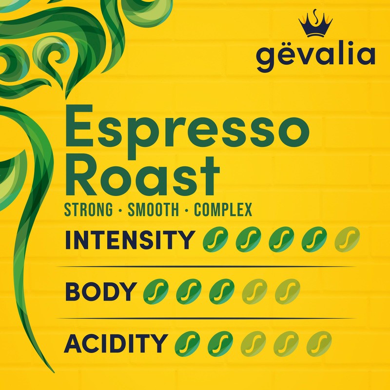 Gevalia Espresso Roast Dark Roast Ground Coffee, 12 oz. Bag