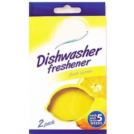 Zale Yardley Dishwasher Freshener 2 Pack, Fresh Lemon Scent, Dishwasher Fragrance, Scented Kitchen Utensils, Odour Free, Dishwasher Deodorizer