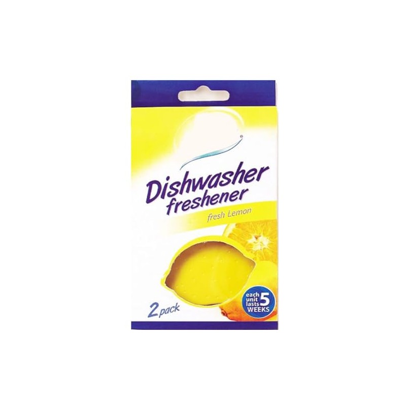 Zale Yardley Dishwasher Freshener 2 Pack, Fresh Lemon Scent, Dishwasher