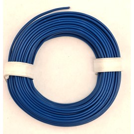 BELI-BECO L218/5 Cable - Copper Stranded 2 x 0.14 mm² (2 x 18 x 0.10 mm) - Twin Cable - 5 m Ring (Blue)