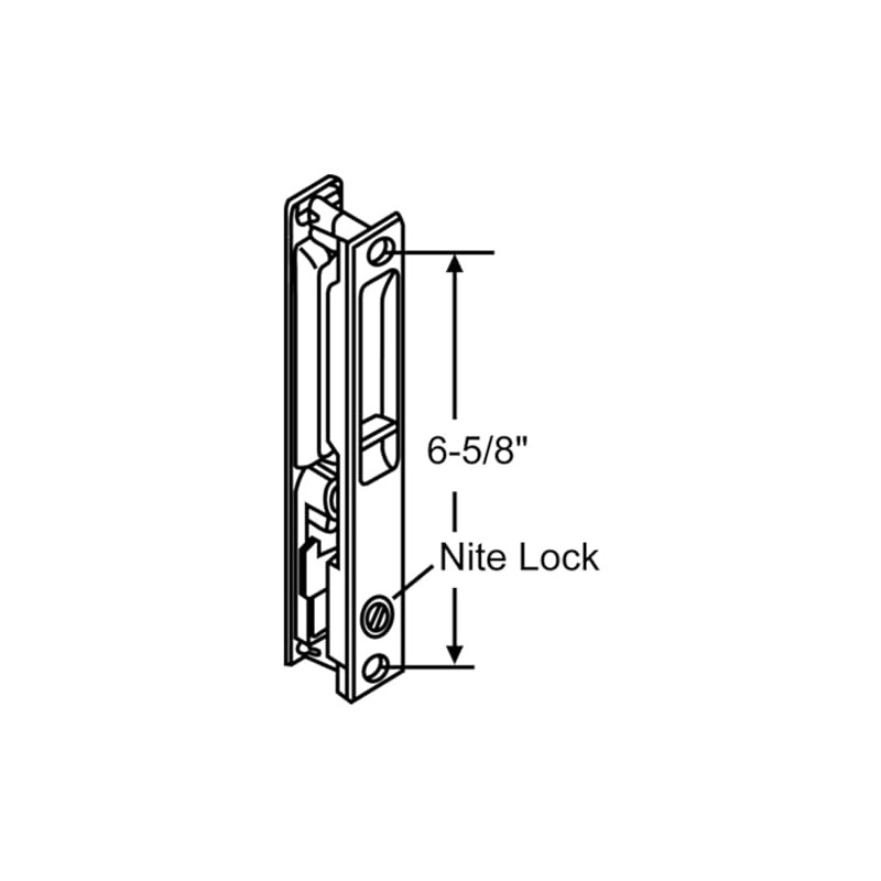 Premium Pan-Am Flush Mount Lock Set for Sliding Glass Doors