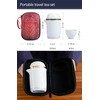 Portable Ceramic Tea Cup Set: Porcelain Teapot Set with Tea