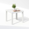 Furinno Simple Square Coffee Table, Side Table, White