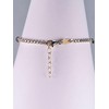BIZZARRO Pulsera De Plata Dorada Con Zirconias Y Piedras De