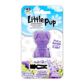 Little Pup 96635 Fresh Flowers Car Air Freshener Vent Clip Provides Long-Lasting Freshness in a Compact Design, Fights Odors for up to 45 Days, Cute Car Odor Eliminator, Non-Toxic, Pack of 1