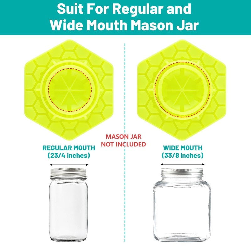 XXAptube Bee Feeder for Mason Jar Made of Silicone, Bee