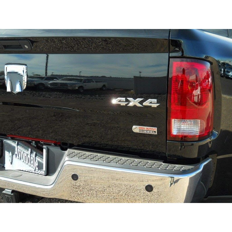 Chrome RAM 4X4 Emblem Badge 3D Emblem Decal Nameplate Flat