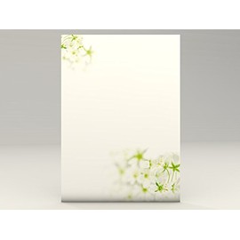 Spring Letter Paper Fresh Spring 50 Sheets Spring Writing Paper DIN A4 Floral Motifs Writing Paper