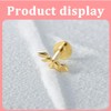 NHQZ S925 Dainty Climber Stud Earrings, Piercing Ear, Piercing Set,