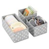 mDesign Fabric Storage Boxes – Fabric Box in Two Sizes