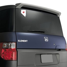 4 Pack | I Love Nevada State Shaped Decal Sticker with Red Heart | Water Proof 3.5 Inch | NV | Apply to Mug Phone Laptop Water Bottle Cooler Window or Bumper