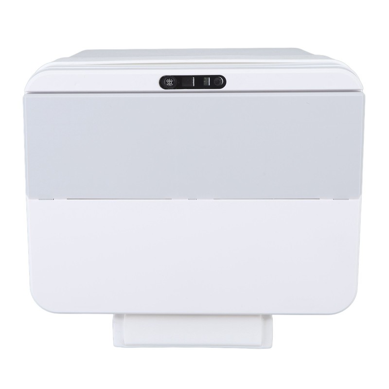 8L Bathroom Trash Can with Lid Automatic Garbage Can USB