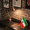 Homissor Iran Old Table Flag - Former Iranian Desk Flags