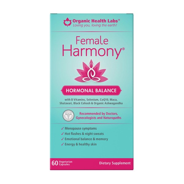 Organic Health Labs Female Harmony Hormonal Balance, Helps Eases Fatigue,