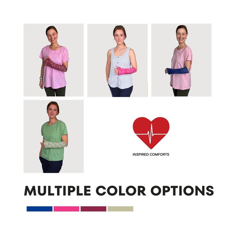 Inspired Comforts Reversible Arm Cast Cover - Washable, Stylish, Elastic