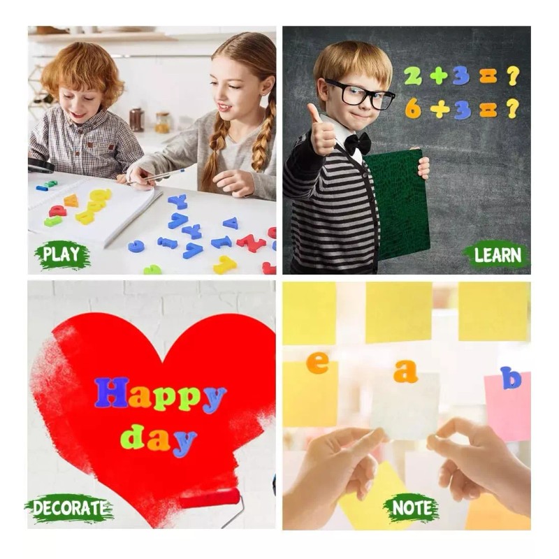 ComLeo Juego De Letras 3d Plastico Tendedero Didactico