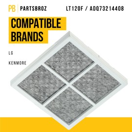 LT120F LG Refrigerator Air Filter ADQ73214408 LFX25991ST LMXC23746D LFXS30766S LMXC23796D LFXS24623S LFXS30726S LMXS27626S LFX31925ST LMXS30776S LMXS30776D LMXS30796S LFXS29766S LFXS30766D