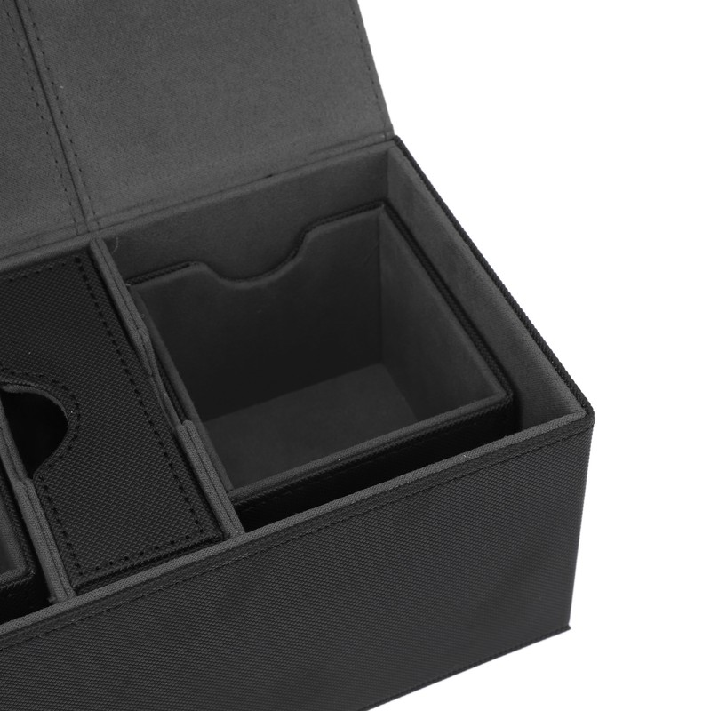Card Deck Box with 3 Drawers Large Capacity Magnetic Closure