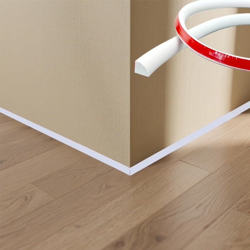 Peel and Stick Quarter Round Molding, 1/2 x 39'' Flexible