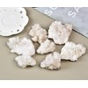 VIZYTOU Natural White Cluster Rock Specimens Healing Crystal Quartz Stone