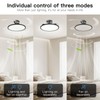 AHAWILL 48 Inch Retractable Ceiling Fan,Low Profile Ceiling Fan with