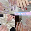 2 Boxes 3D Bow Nail Charms, Black Mini Bow Charms