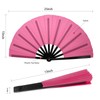 QIRMIZI 2 PCS Large Rave Fan Folding Clack Popping Line
