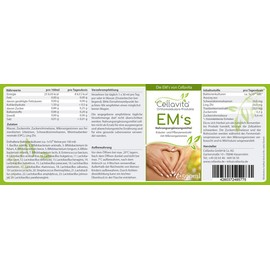 Cellavita Effective Microorganisms EM's - Human & Intestine - (Over 24 Bactant Cultures) | Pure Quality | (500 ml)