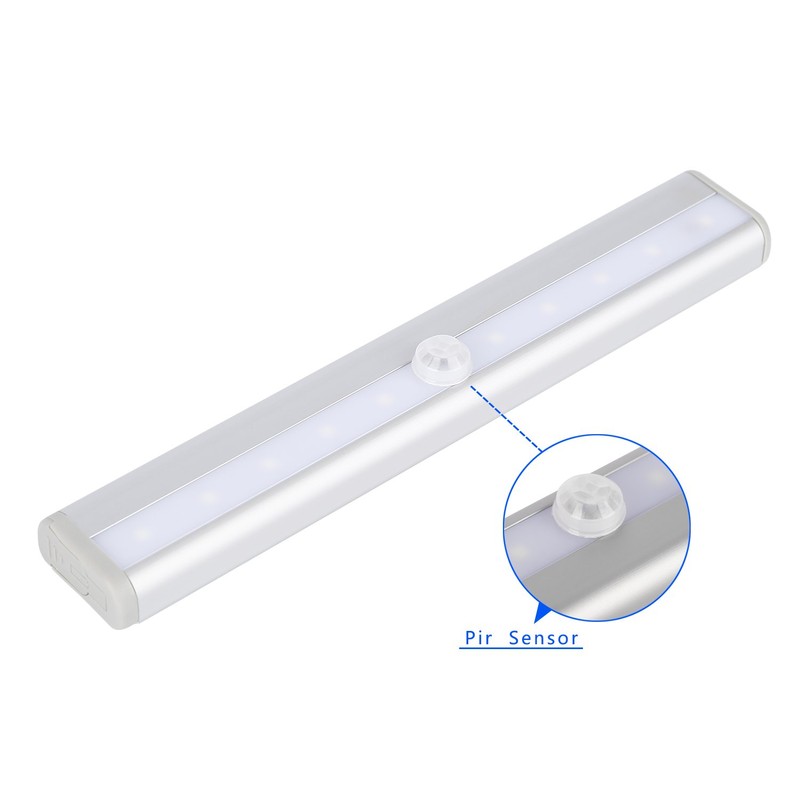 LESHP Motion Sensor Light Rotating 10 LED Night Light with
