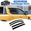 Side Window Deflectors Compatible with Ford Ranger 2024 2025, ABS