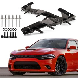 Bumper Bracket Compatible with 2015-2023 Dodge Charger Front Bumper Brackets Driver and Passenger Side Bumper Cover Brackets Set Replace# 68226533AA, 68226532AA, CH1042111, CH1043111