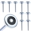10 Pack 9" Stem Steel Commercial Grade Garage Door Rollers
