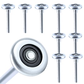 10 Pack 9" Stem Steel Commercial Grade Garage Door Rollers for 2" Track, Quiet/Durable and High Load, Use Precision Bearings with 10 Balls.