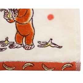 Marushin 4765009100 Carry Towel, Hand Towel, Curious George, Yellow Banana George, Cotton, Available in 2 Sizes