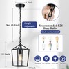 Sheetea 2-Pack Farmhouse Pendant Lights Kitchen Island, Black Pendant Light
