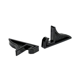 Teensery 12 Pcs Black Plastic Display Stand Picture Frame Holder for Displaying Pictures, Photos, Decorative Plates, Artworks