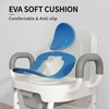 FUSHIDE Bedside Commodes, Portable Toilet Chair Adjustable, Height Adjustable Potty