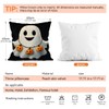 OBSEDE Fall Pillow Covers 18x18 Set of 4, Gentleman Ghost
