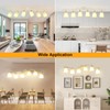 LTBLIGHT 6-Light Track Lighting Fixture, Adjustable White Ceiling Spots with
