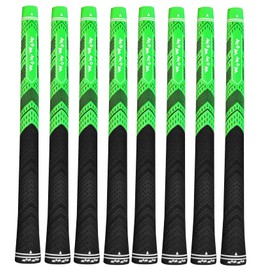 Golf Grips Club Grips Set of 8 Replacement Non-Slip Backline All Weather Performance WOW (Green 8 Pack)