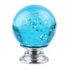 BNYZWOT 12 PCS Crystal Cabinet Knobs Round Glass Bubbles Knobs