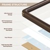 18x24 Picture Frame, Large Rustic Poster Frame 18"x24", matted to