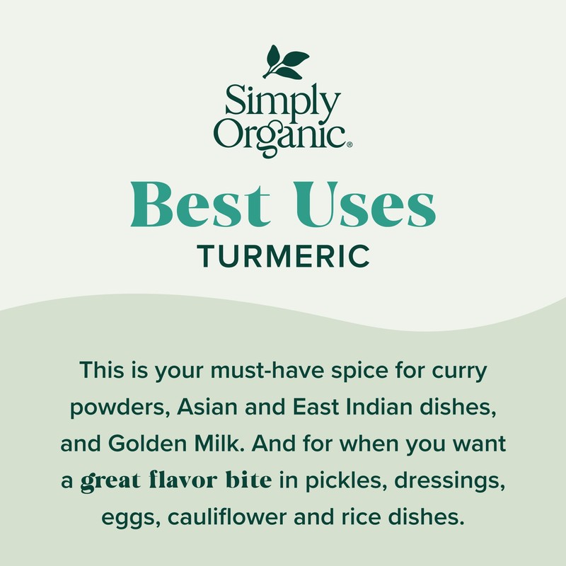 Simply Organic Ground Turmeric Root, 2.38 Oz