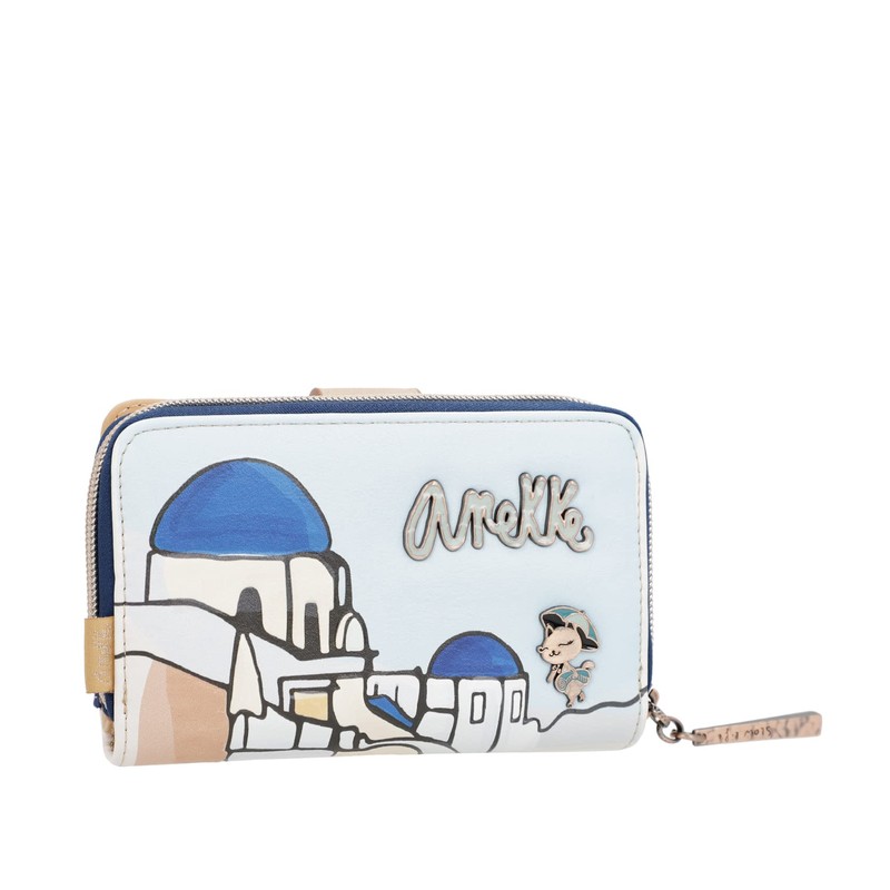 Anekke Zip Wallet with Flap, Combination (Sunrise), Size, various colours