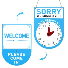 PETCEE Close Open Sign for Business - 11.8"x8.2" Closed Open Signs for Business with Display Specially for Restaurants Stores and Bars Effortlessly Set Your Business Hours